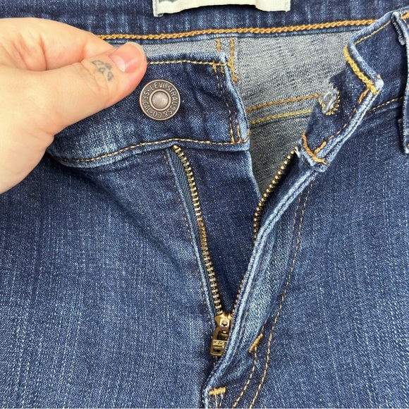 Levi’s 524 Y2K Too Superlow Bootcut Flare Rare Dark Wash Vintage Low Rise Jeans - Picture 7 of 13